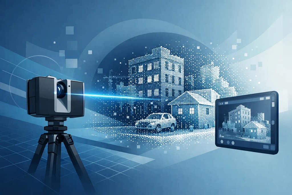 Nuvem de pontos do laser scanner FARO Focus